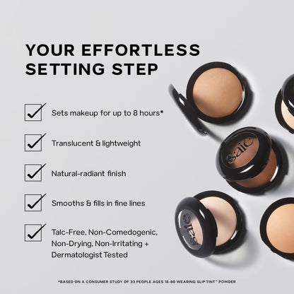 Saie Slip Tint Baked Setting Powder - Translucent Powder for Face Makeup with a Natural-Radiant Finish - Blurs, Brightens & Smooths Complexion - Translucent 2 - Light to Medium (0.24 oz) SaieBuy Supplements Australia