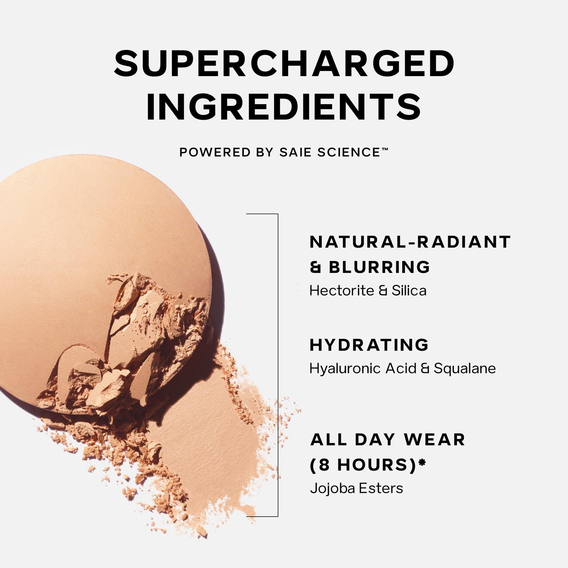Saie Slip Tint Baked Setting Powder - Translucent Powder for Face Makeup with a Natural-Radiant Finish - Blurs, Brightens & Smooths Complexion - Translucent 2 - Light to Medium (0.24 oz) SaieBuy Supplements Australia