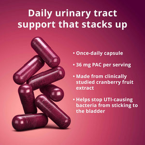 Solv Wellness Urinary Health 36 mg Cranberry PAC – Whole Cranberry Fruit Extract, Daily Urinary Tract Health Support, 30 Capsules