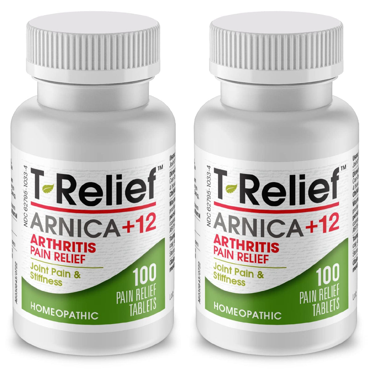 T-Relief Arthritis Arnica +12 Pain Relieving Natural Medicines Help Reduce Soreness Stiffness Aches & Pains in Joints Naturally - 100 Tablets (2 Pack) MediNaturaBuy Supplements Australia