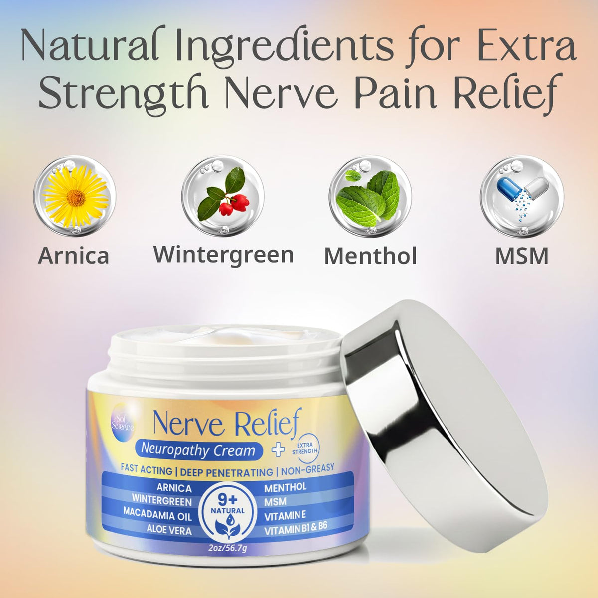 PURPLE CANYON Nerve Pain Relief Cream for Neuropathy – for Feet & Legs | MSM, Arnica, Alpha Lipoic Acid | Fast-Absorbing, Non-Greasy Formula | 2 oz PURPLE CANYONBuy Supplements Australia