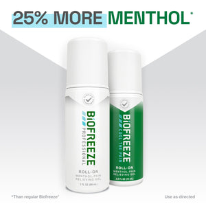 Biofreeze Professional Pain Relief Roll On, Knee & Lower Back Pain Relief, Arthritis Pain Reliever, Neck Pain Relief, Cooling Joint Pain Relief, Roll-On Menthol Gel 3 Fl Oz (Pack of 2) BiofreezeBuy Supplements Australia