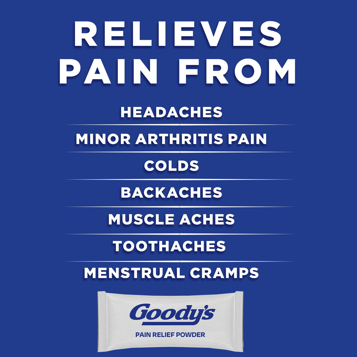 Goody's Pain Relief Powders, Extra Strength Headache Powder, 50 ct (Pack of 1) Goody's buy supplements Au