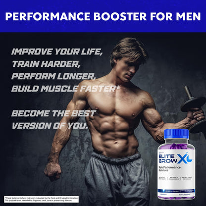 Elite Grow XL Gummies, Elite GrowXL Maximum Strength Gummy Supplement, Elite Grow X L All Natural Advanced Formula Gummys Chewable Vitamin EliteGrow Delicious Premium Once Daily Gummes (60 Gummies) SyvorBuy Supplements Australia