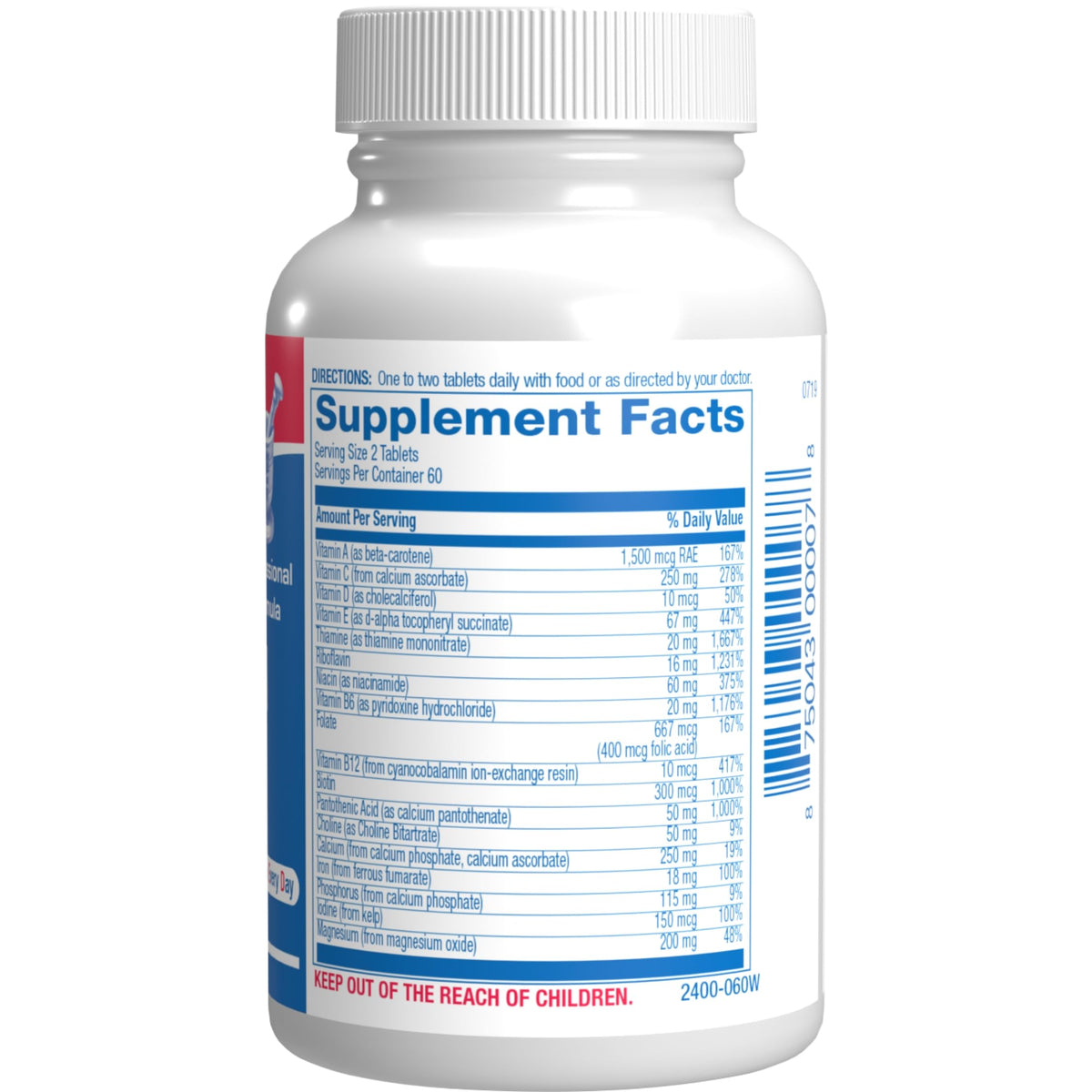 30-In-1 Adult Multivitamin with Iron - Antioxidant Rich Over 50 Multivitamin for Women and Men with Vitamins A C D E B Complex Zinc Magnesium Myo Inositol Citrus Bioflavonoids & More - 1 Month Supply Anabolic LaboratoriesBuy Supplements Australia