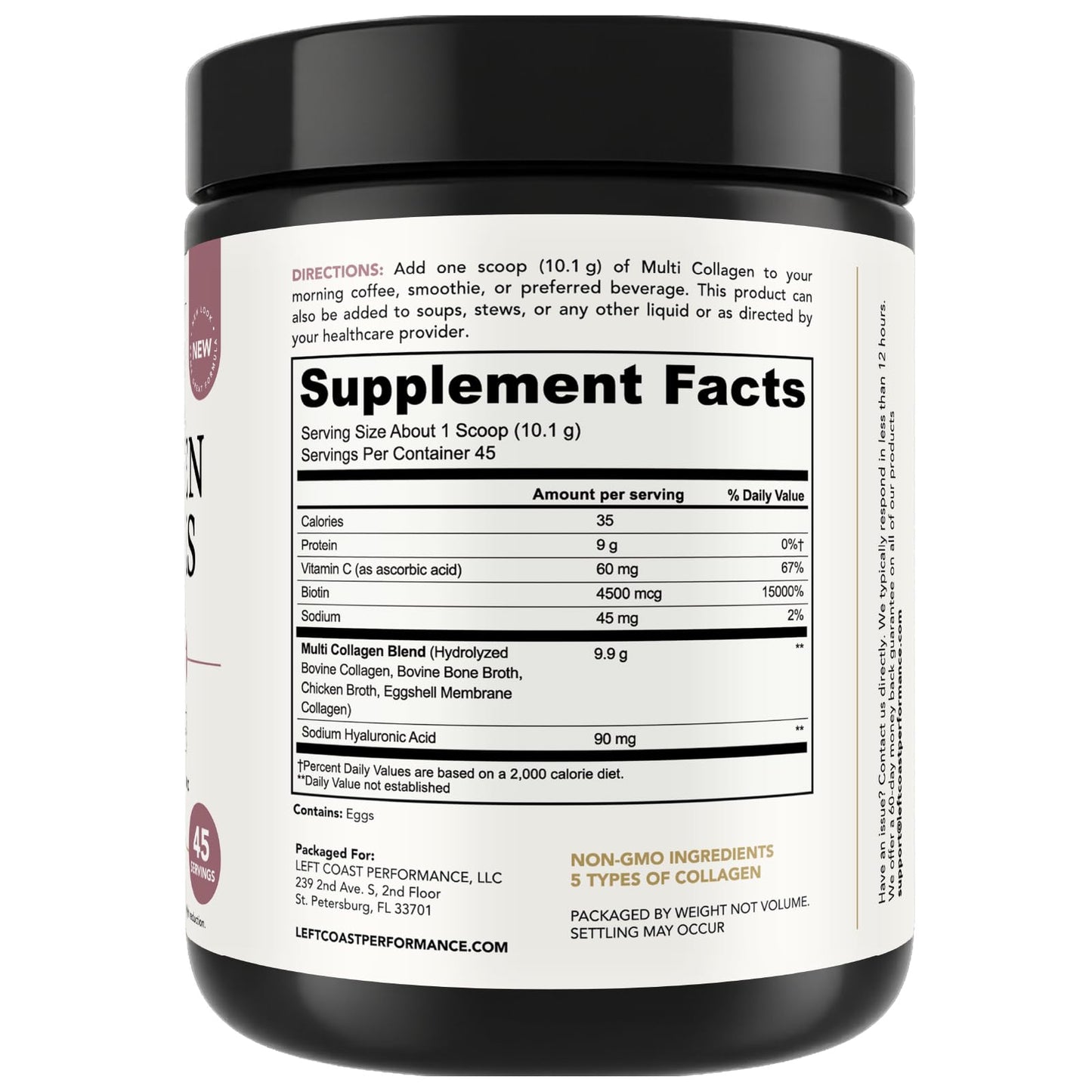Advanced Collagen Complex Powder – VERISOL®, FORTIBONE®, & FORTIGEL® for Hair, Skin, Bone & Joint Support – Clinically Studied Ingredients – Grass-Fed Hydrolyzed Collagen Peptides – 30 Servings