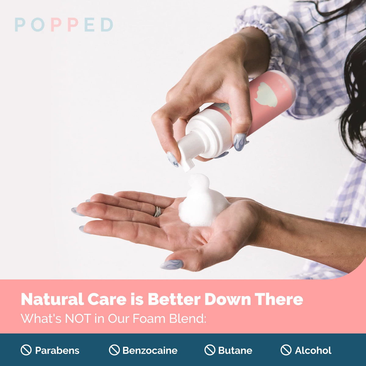 POPPED Witch Hazel Foam with Aloe (5 fl oz) | Perineal Healing Foam for Postpartum Care | Relieves Pain, Hemorrhoids, and Swelling After Birth | Postpartum Essential POPPEDBuy Supplements Australia