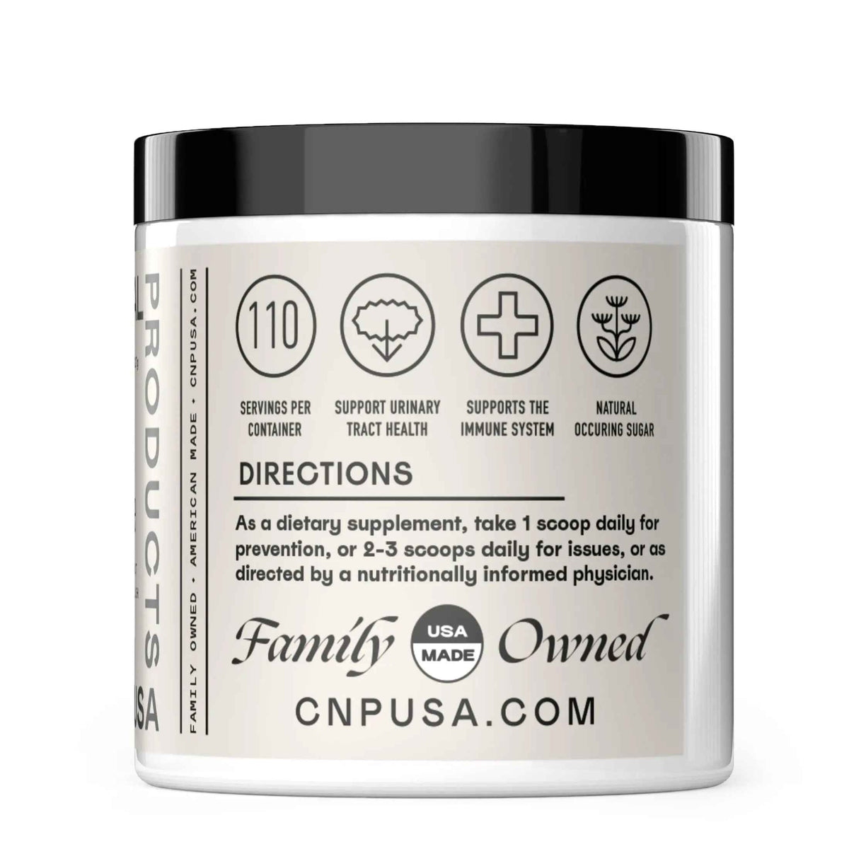 CNP Organic D Mannose Powder 2000mg - Powder D Mannose Supplement for UTI Support, Pure D-Mannose Powder from Guar Beans, Vegan Non GMO Clean Formula, Bladder Urinary Tract Health Supplement Use