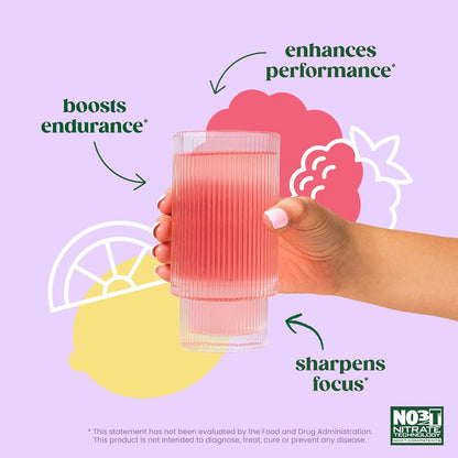 Bloom Nutrition Pre Workout Powder, Raspberry Lemonade, 30 Servings | Beta Alanine, Ginseng and L Tyrosine for Amino Energy, Natural Caffeine from Green Tea Extract, Keto, Sugar Free Drink Mix