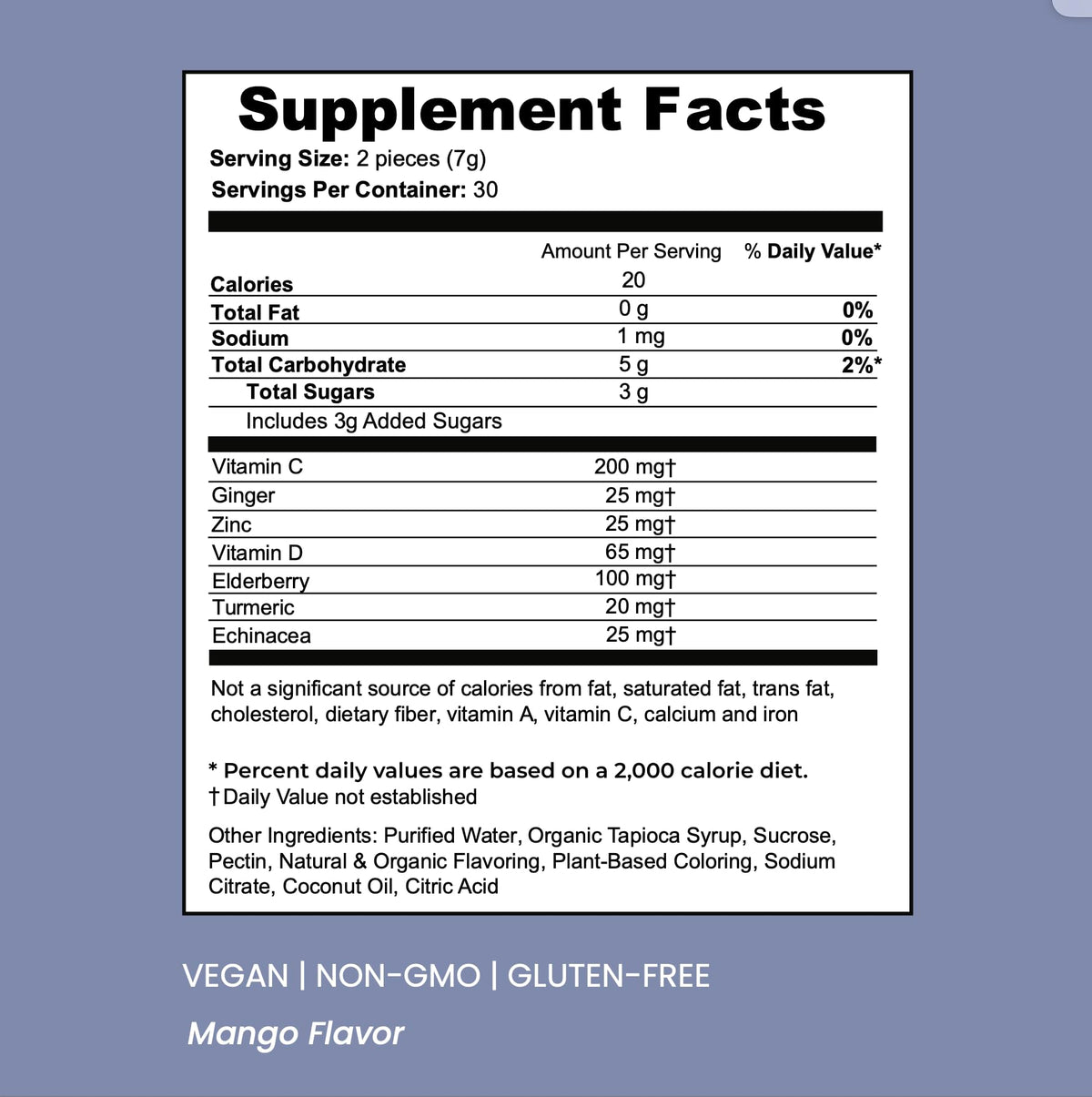 SOULBELLY Super Immunity | Remedy Vitamin Gummies for Immune Support | Vegan | Gluten-Free | Non-GMO | 60 Count SOULBELLY buy supplements Au