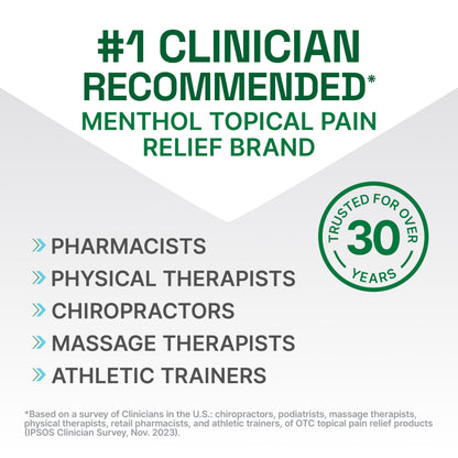 Biofreeze Professional Pain Relief Roll On, Travel Size Arthritis Discomfort Reliever, Fast Acting & Long Lasting Formula, Cooling Menthol Gel 3 Fl Oz (Pack of 3) BiofreezeBuy Supplements Australia