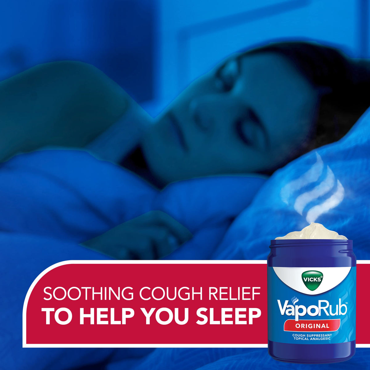 Vicks VapoRub, Original, Cough Suppressant, Topical Chest Rub & Analgesic Ointment, Medicated Vicks Vapors, Relief from Cough Due to Cold, Aches & Pains, 1.76oz each (pack of 3) Vicks buy supplements Au