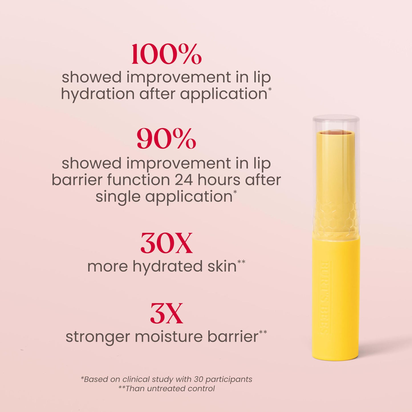 Burt’s Bees Tinted Boosted Balm, Misty Mauve, Hydrating Tinted Lip Balm with Vitamin C, E, and F Core, 24 Hour Lip Moisturizer