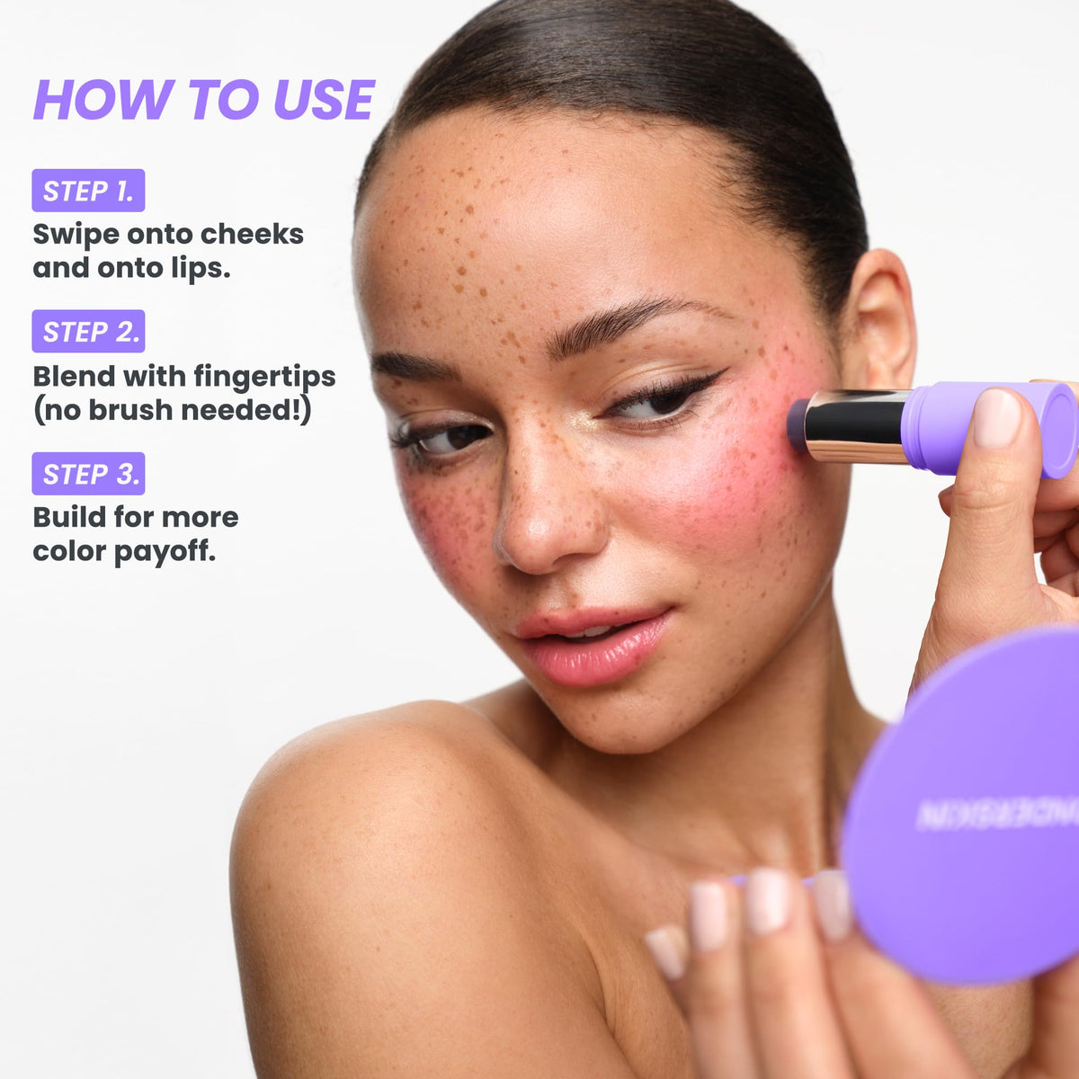 Wonderskin Cream Blush Stick pH-Activated - pHlush Stick Multi-Use, Blush for Cheeks and Lips, Cooling Nourishing Color-Adjusting Makeup WonderskinBuy Supplements Australia