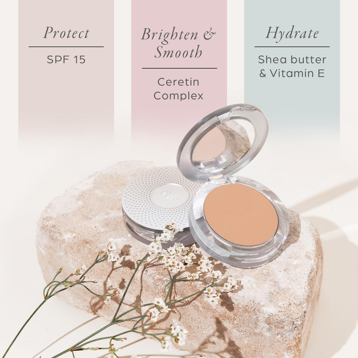 PUR Beauty 4-in-1 Pressed Mineral Makeup Powder Foundation with SPF 15 - Concealer & Finishing Compact Pressed Powder for Face - Buildable Medium to Full Coverage Foundation Powder (Blush Medium) PÜR MINERALSBuy Supplements Australia