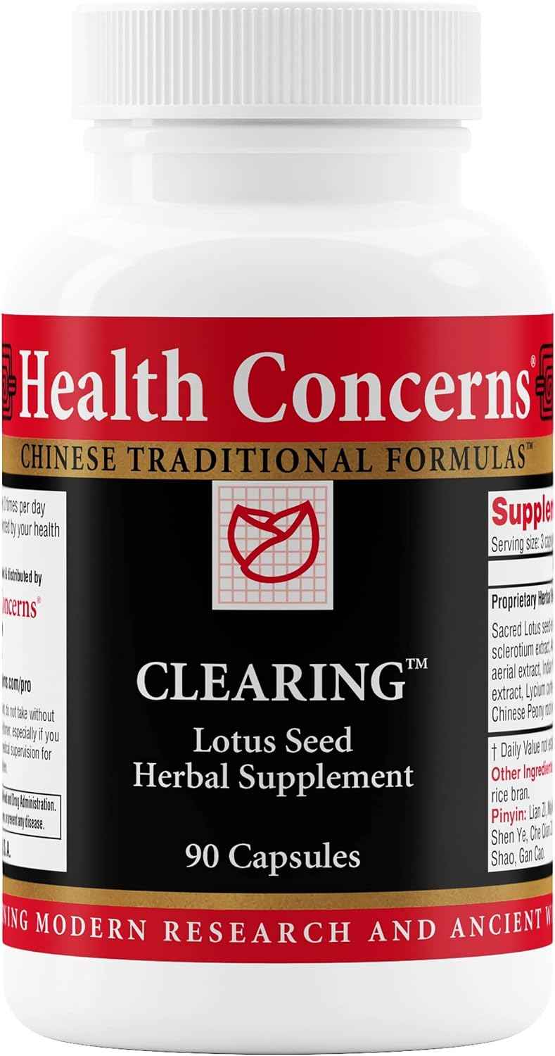 Health Concerns Clearing – Urinary Tract & Reproductive Health Support for Women – Lotus Seed Herbal Supplement – Detox, Vaginal Health, UTI Support – Traditional Chinese Formula – 90 Capsules