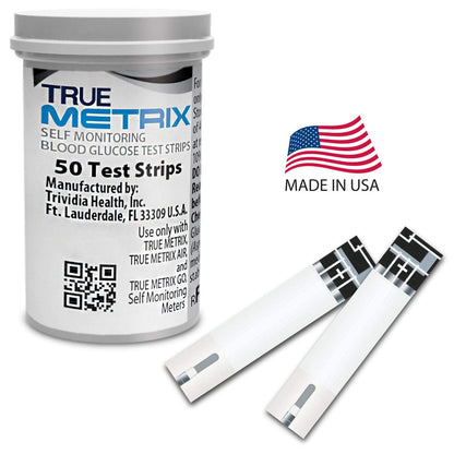 TRUE METRIX Self Monitoring Blood Glucose Test Strips, 100 Count | Blood Glucose Test Strips Compatible with TRUE METRIX Family of Self Monitoring Blood Glucose Meters, Value Pack