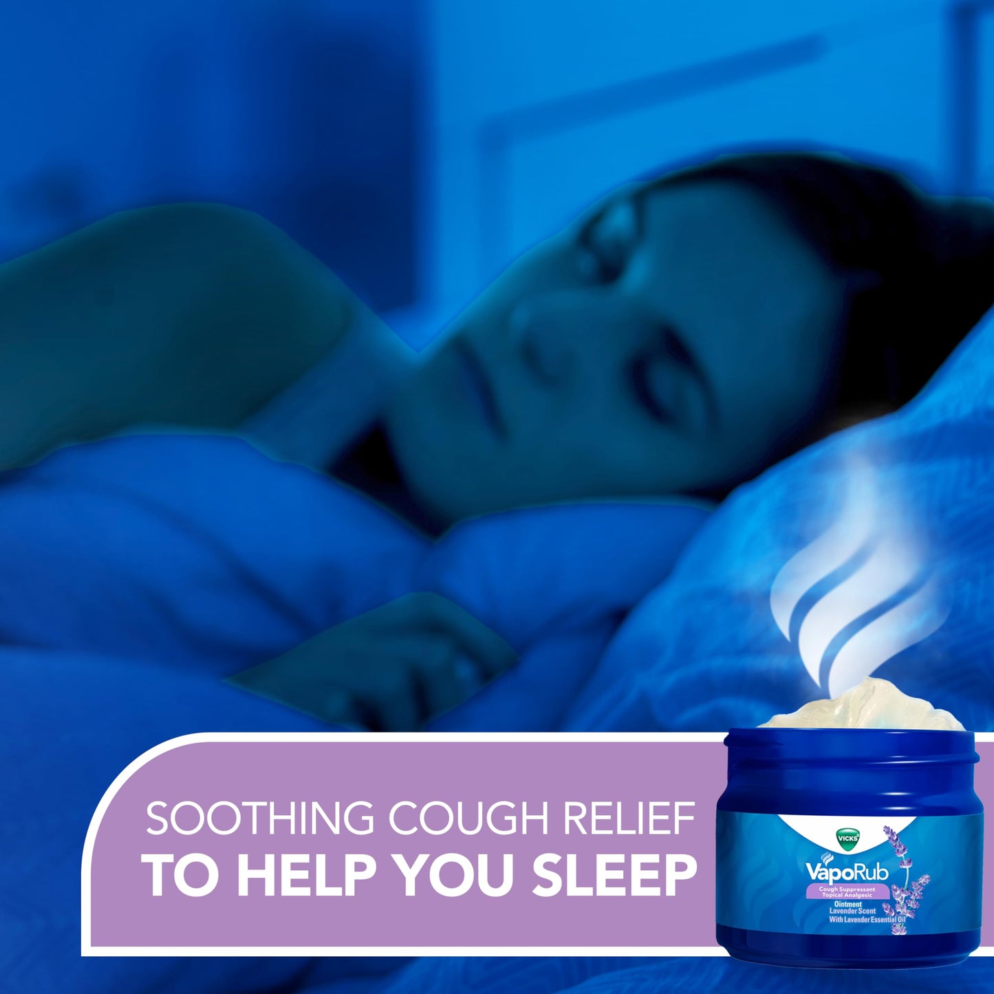 Vicks VapoRub, Lavender Scent, Cough Suppressant, Topical Chest Rub & Analgesic Ointment, Medicated Vicks Vapors, Relief from Cough Due to Cold, Aches & Pains, 1.76oz Vicks buy supplements Au