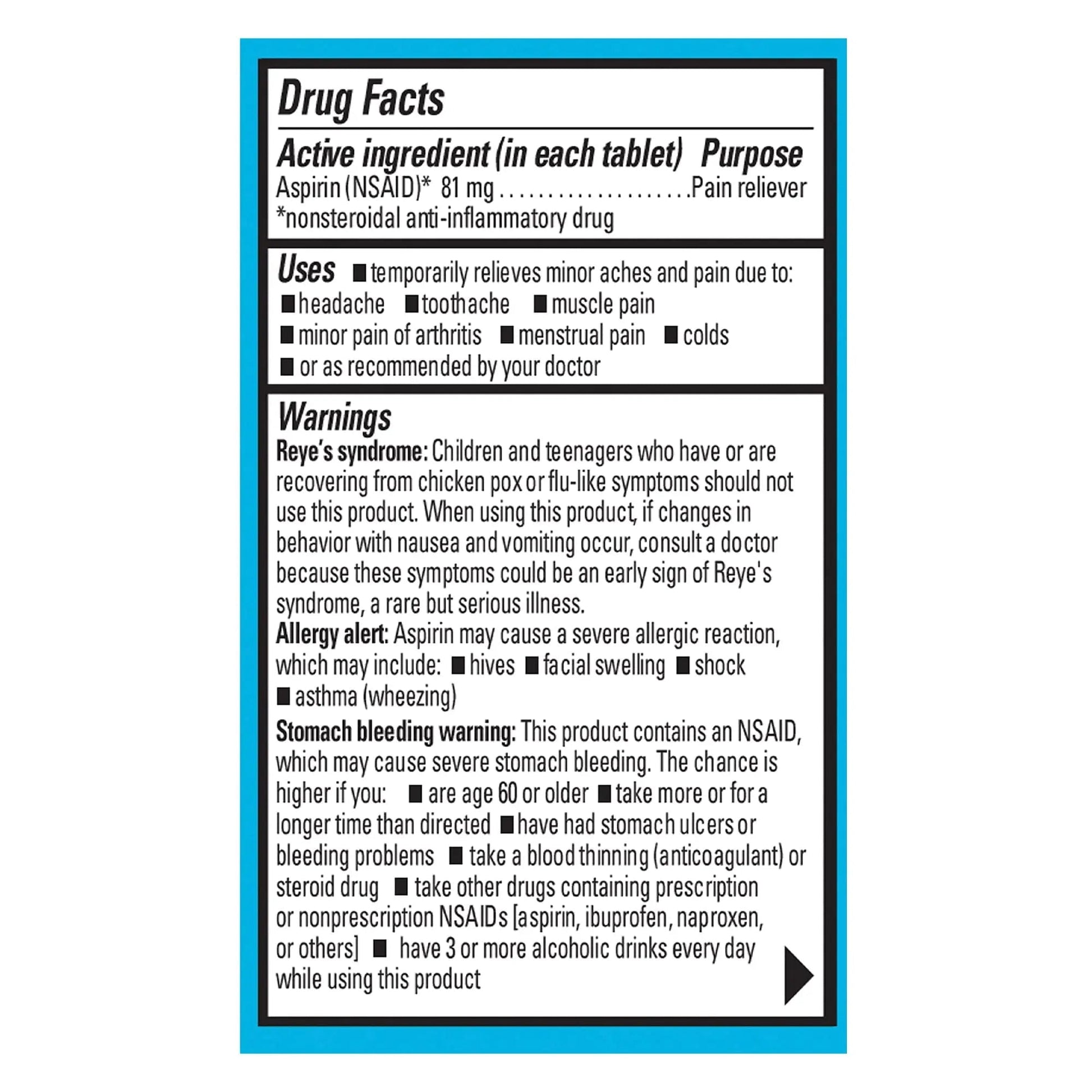 Ecotrin Safety Coated Aspirin Pain Reliever Tablets, Low Strength, NSAID 81mg, 45 ct (Pack of 3) EcotrinBuy Supplements Australia