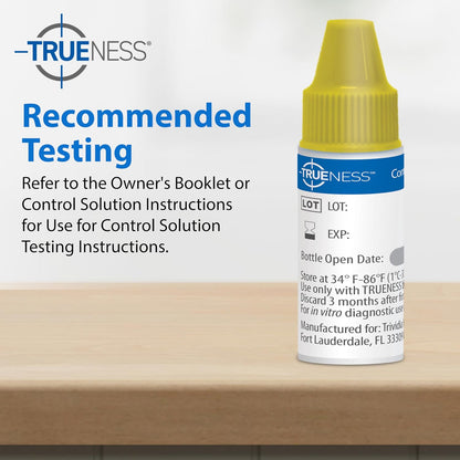 TRUENESS Level 1 Control Solution | Solution for Use with TRUENESS Blood Glucose Test Strips and Meter, Use to Confirm Glucose Testing System Works Correctly