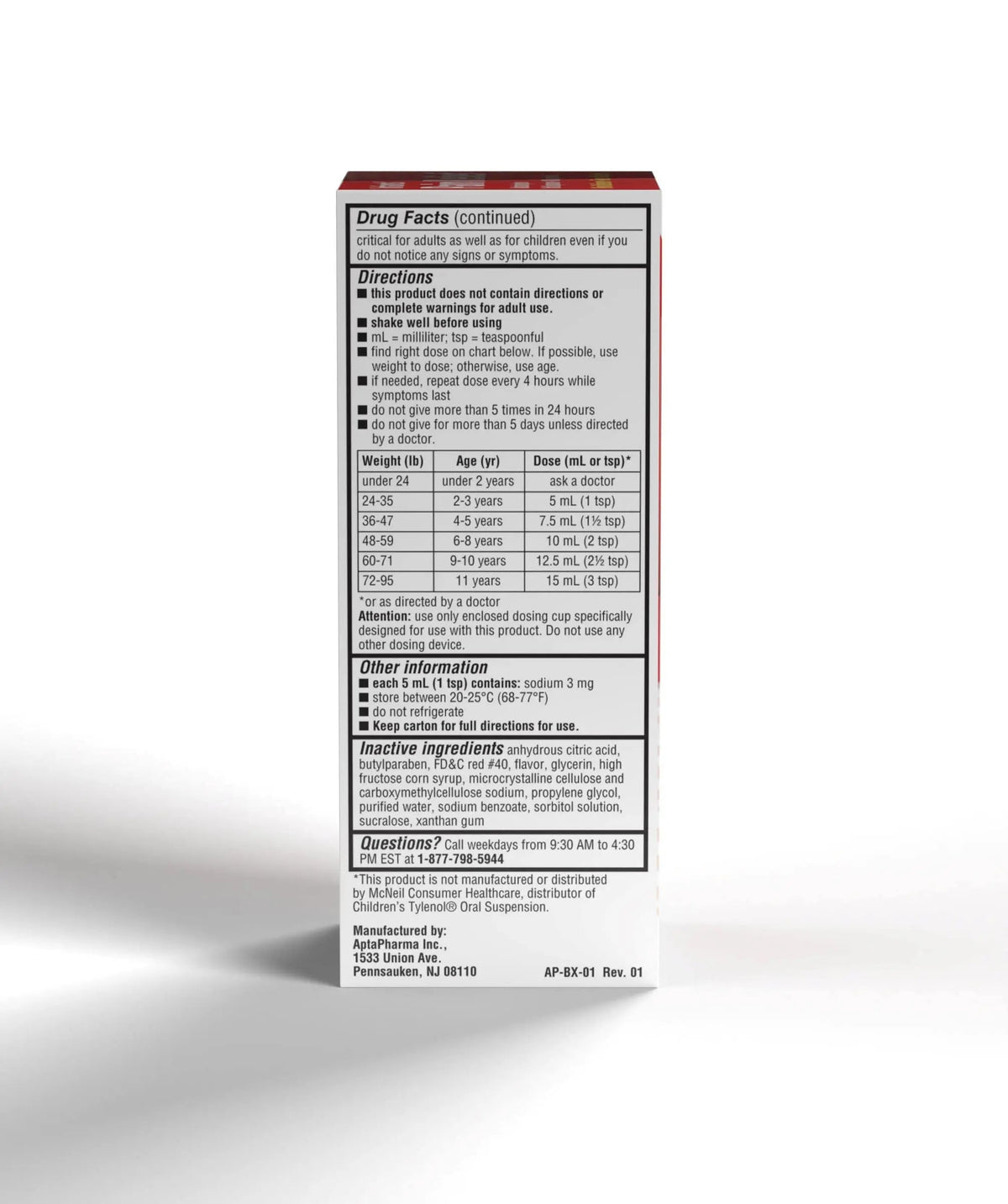 Children's Pain & Fever Acetaminophen Oral Suspension GenericBuy Supplements Australia
