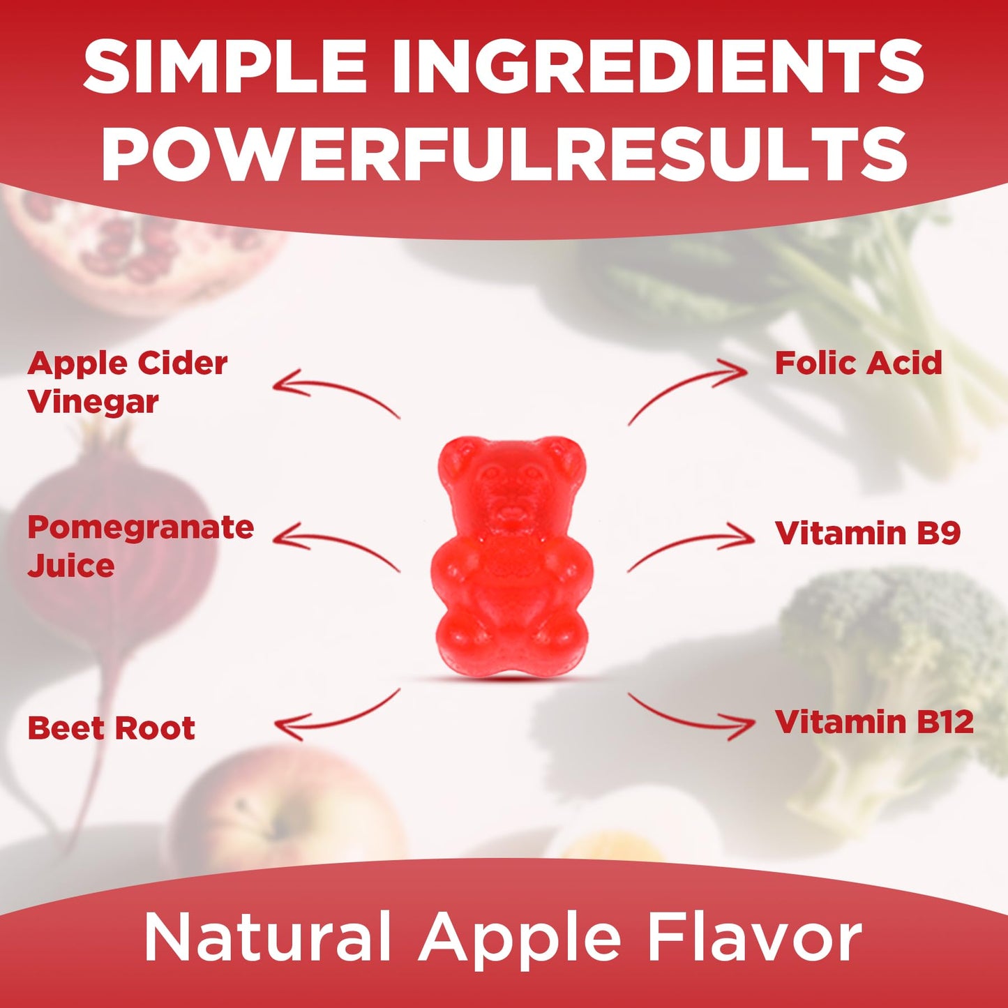 Feelherbs Metabolism Gummies for Women and Men Digestion & Energy, 60 Count Apple Cider Vinegar Gummies with Vitamin B12 & Beet Root, Chewable Keto ACV Vitamin for Metabolism & Detox Cleanse Feelherbs buy supplements Au
