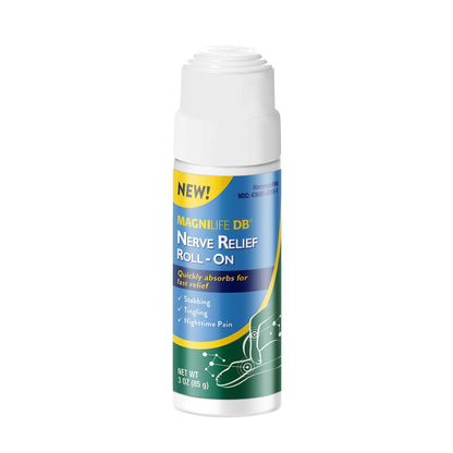 Magnilife DB Nerve Relief Roll On, 3 Oz, Topical Nerve Pain Relief for Feet, Legs, Hands & Arms, Helps Soothe Stabbing, Burning & Tingling Discomfort, Fast-Absorbing, Non-Greasy & Unscented Formula MagniLifeBuy Supplements Australia