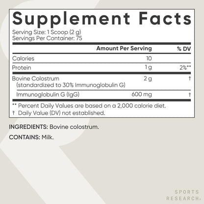 Sports Research® Gut Health Pack - Daily Probiotics w/Lacto & Bifido Probiotic Strains (60 Billion CFU) and U.S. Sourced Bovine Colostrum Powder w/IgG Antibodies for Gut Health & Digestive Support Sports Research buy supplements Au