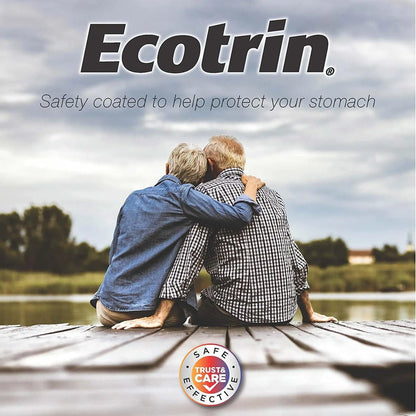 Ecotrin Safety Coated Aspirin Pain Reliever Tablets, Low Strength, NSAID 81mg, 45 ct (Pack of 3) EcotrinBuy Supplements Australia
