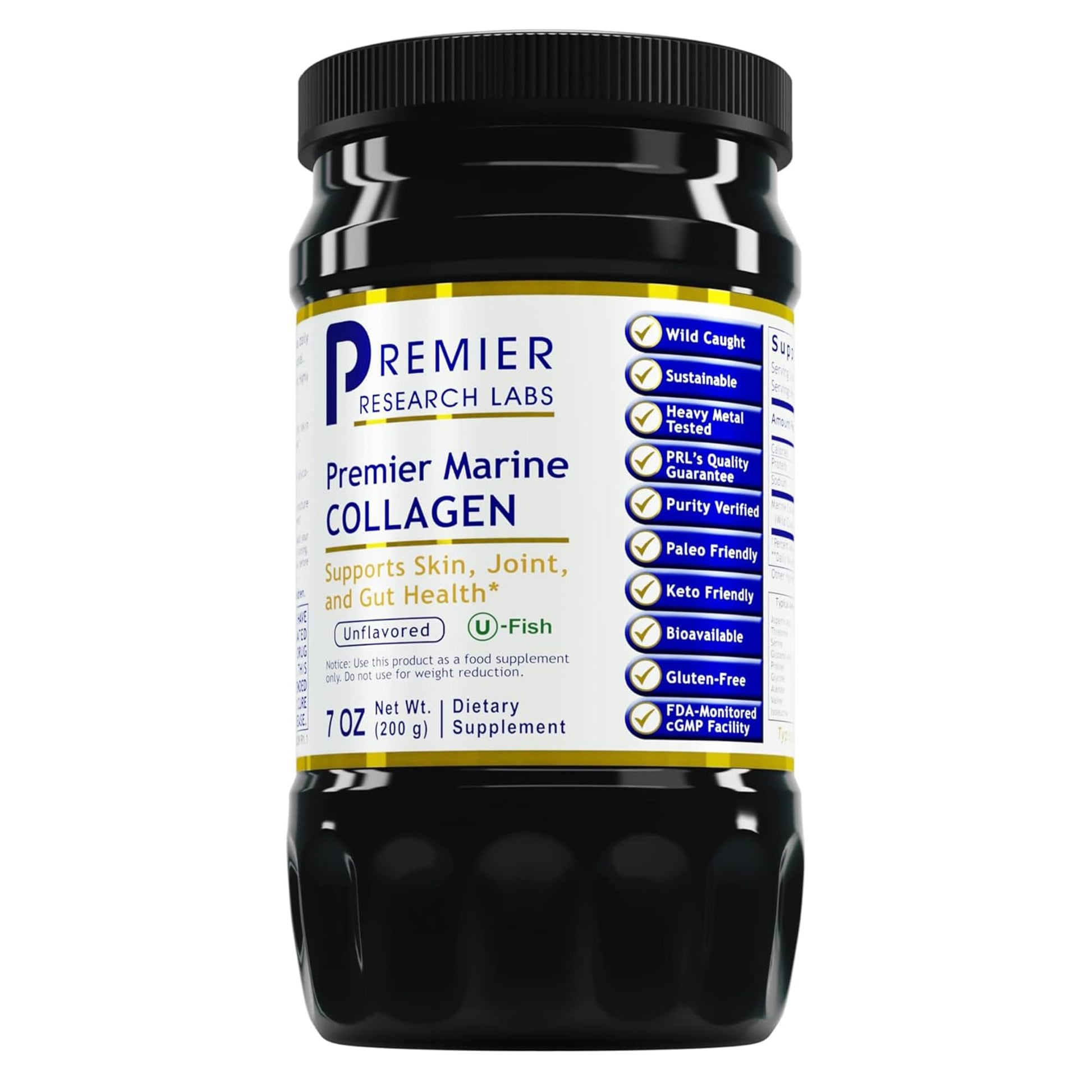 Premier Research Labs Marine Collagen - Marine Collagen Peptides, Hydrolyzed Marine Collagen Powder, Fish Collagen for Women and Men, 5g Collagen Per Serving for Skin, Joint, and Gut Health - 7 Oz Premier Research LabsBuy Supplements Australia
