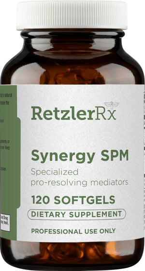 Specialized Pro Resolving Mediators - Synergy SPM by RetzlerRx® - SPM's for Joint Comfort, Tissue Health & Minor Discomfort Relief* - Non-GMO - Gluten Free - 120 Softgels HormoneSynergyBuy Supplements Australia