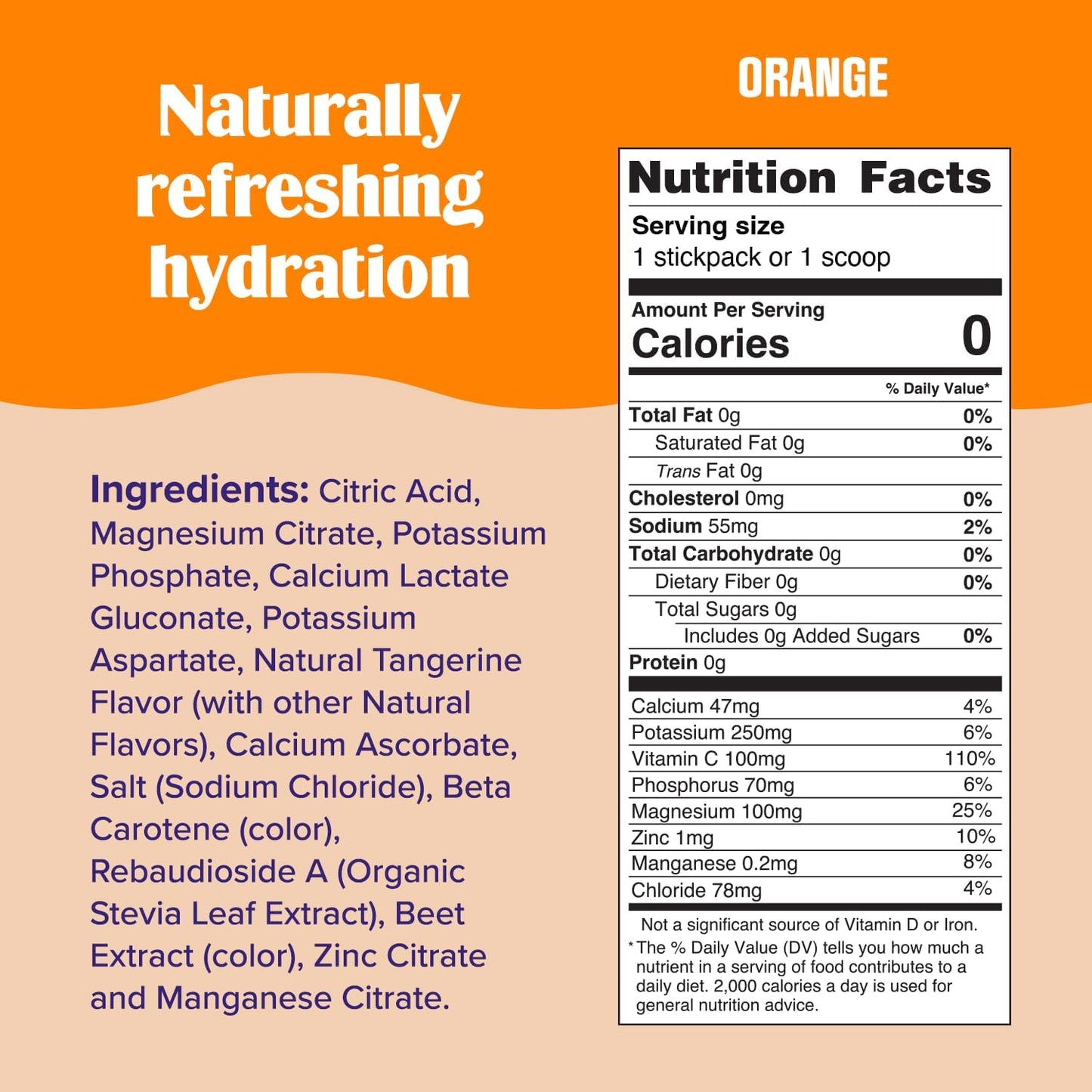 Ultima Replenisher Electrolyte Powder Drink Mix Bundle – Sugar Free – Orange, 90 Serving Canister and 20 Stickpacks – 6 Electrolytes and Minerals – Keto Friendly, Vegan, Non-GMO