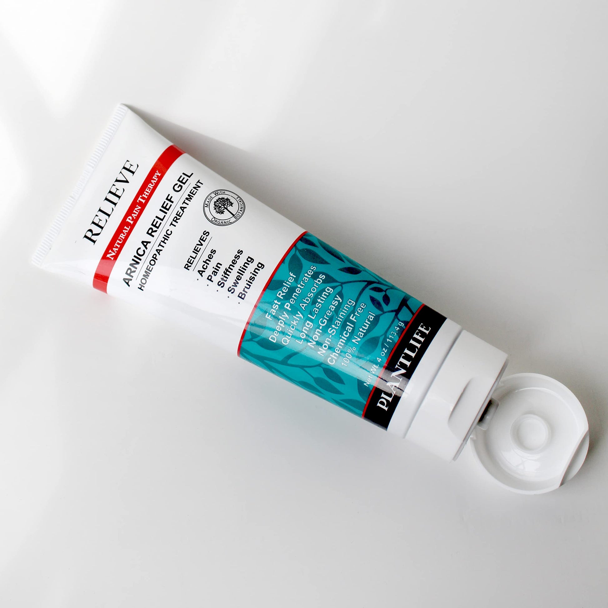 Plantlife Arnica Relieve Gel - Made with Arnica and 100% Pure Essential Oils - Relieve Products are a Homeopathic Solution for Everyday Use - Works Quickly and Effectively - Made in California PlantlifeBuy Supplements Australia