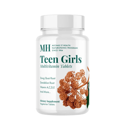 MICHAEL'S Health Naturopathic Programs Teen Girls Multivitamin - 90 Vegetarian Tablets - with B Complex Vitamins MICHAEL'S