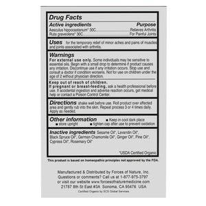 Supplement Product​Forces of Nature -Natural, Organic Joint Pain Relief (4ml) Non GMO, No Harmful Chemicals -Alleviate Stiffness, Inflammation from Arthritis, Rheumatoid and Osteoarthritis, Increase Circulation - GlowUpCaUSA