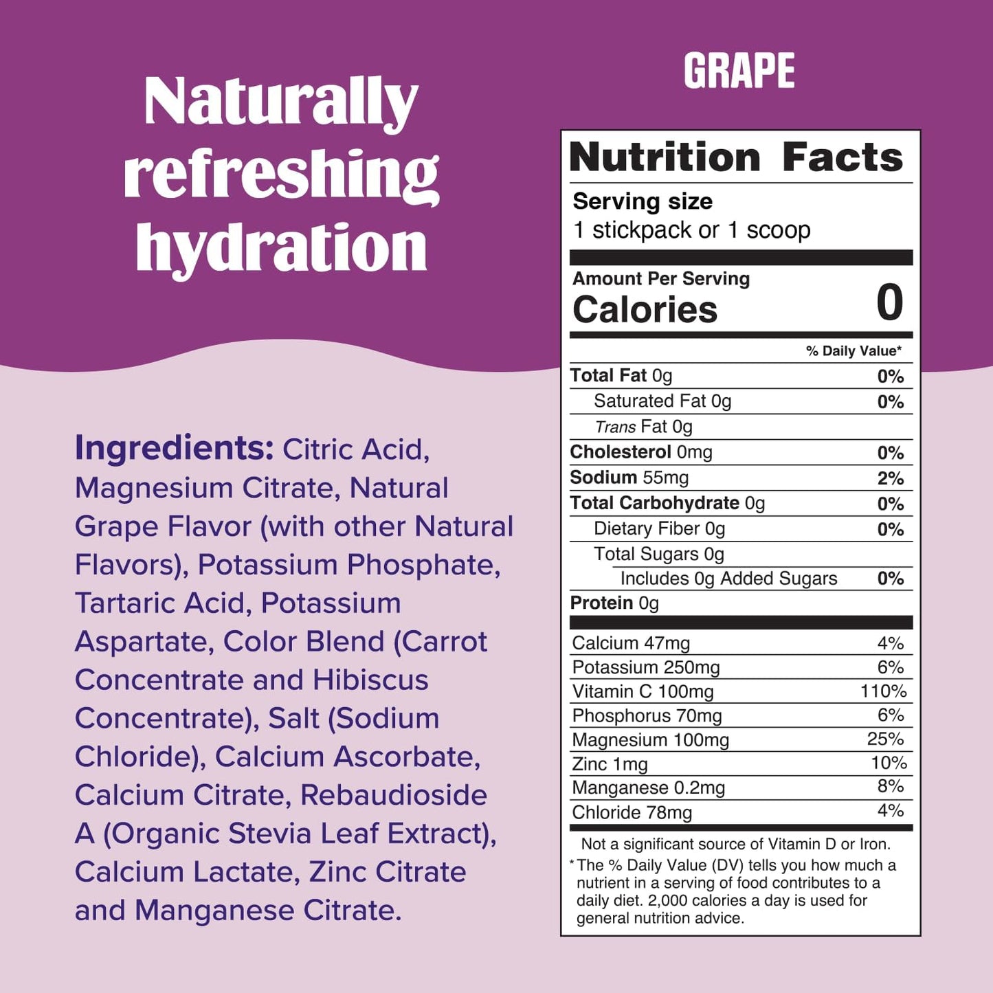 Ultima Replenisher Electrolyte Powder Drink Mix Bundle – Sugar Free – Grape, 30 Serving Canister and 20 Stickpacks – 6 Electrolytes and Minerals – Keto Friendly, Vegan, Non-GMO