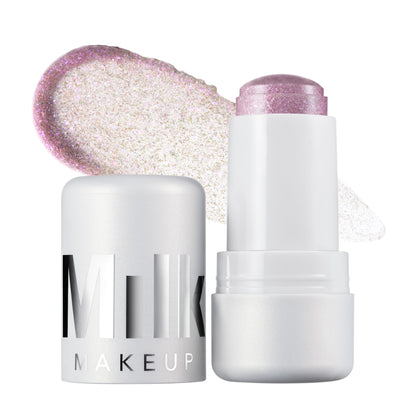 Milk Makeup Cooling Water Jelly Shimmer – Buildable Face + Body Highlighter Stick for Sheer Shimmery Glow – Long-Lasting, Hydrating, Glitter Free Formula – Boba (Violet Blue), 0.17oz Milk MakeupBuy Supplements Australia