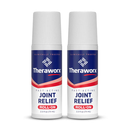 Theraworx Fast-Acting Joint Relief Roll-On Joint Discomfort & Inflammation Relief - 2.5 Oz - 2 Count