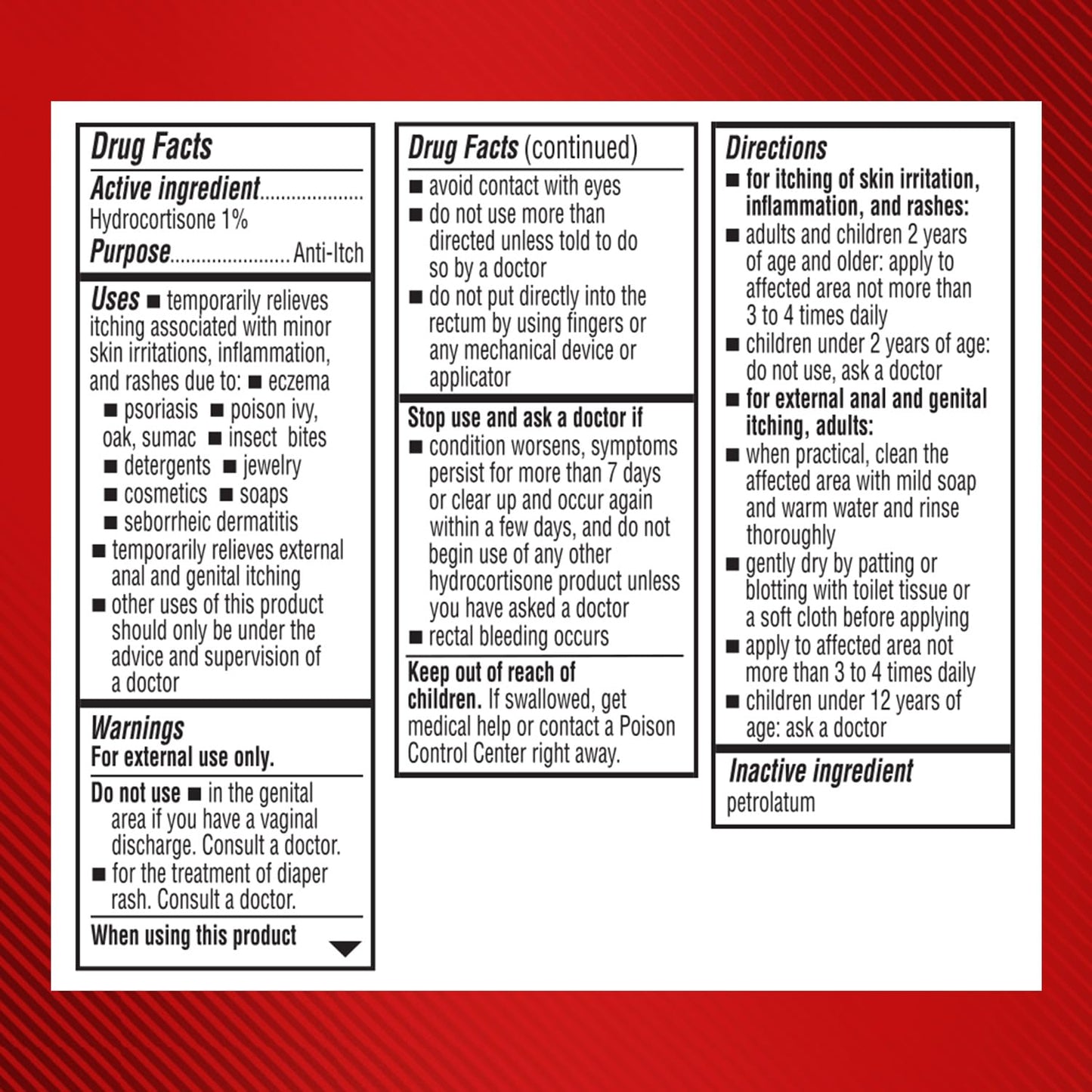 Cortizone-10 Maximum Strength Water Resistant Itch Relief Ointment, 1% Hydrocortisone, Fast-Acting, Anti-Itch Cream for Bug Bites, Rash, Eczema, Psoriasis, Poison Ivy, Oak, Sumac & More, 1 oz Cortizone 10Buy Supplements Australia