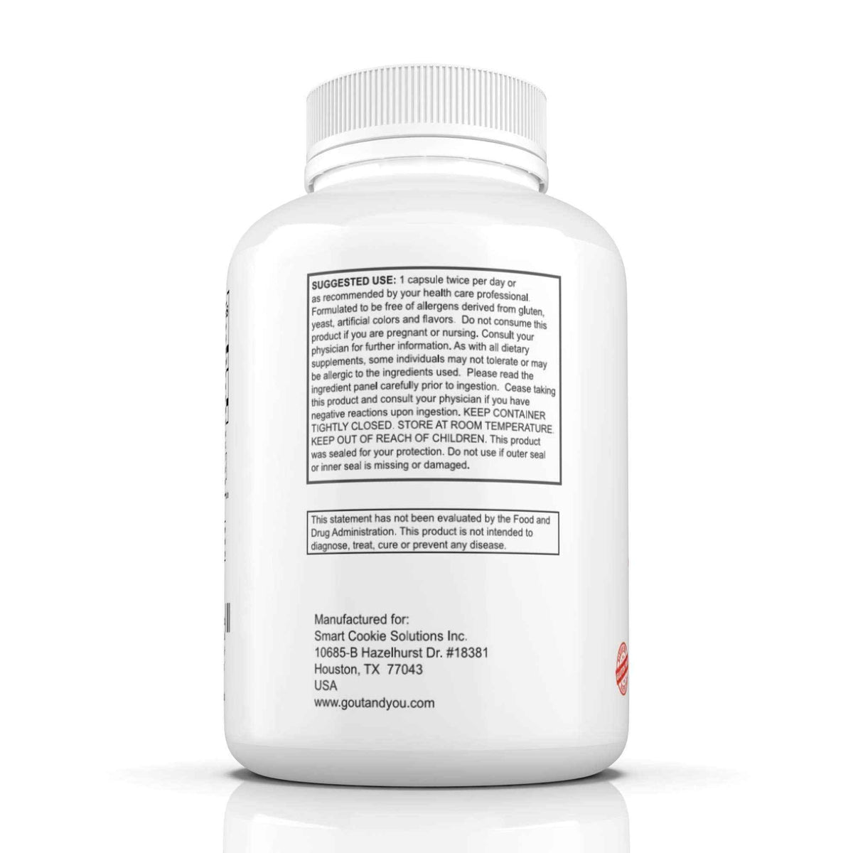 Gout and You Tart Cherry Extract | 3000 mg Per Serving | 90 Vegetarian Capsules | Gluten-Free
