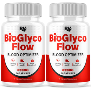 BioGlyco Flow Advanced Daily Multivitamin Health Support and All Natural Wellness Supplement Formula, BioGlyco Flow Premium Health and Wellness Support Formula Supplement (2 Pack - 120 Capsules) BLUE VIBEBuy Supplements Australia