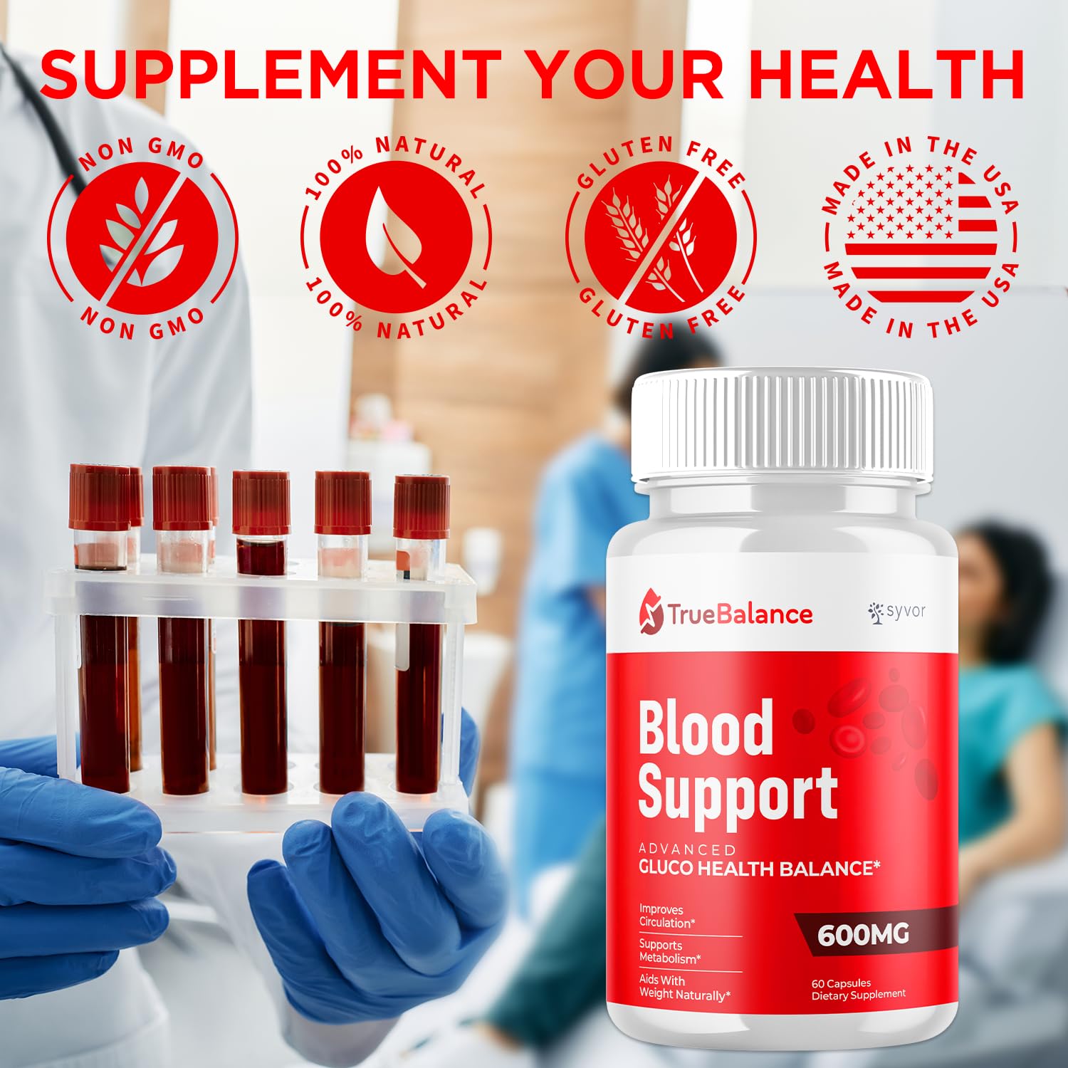 True Balance Capsules, Official TrueBalance Glycogen Support Pills with All Natural Ingredients, Advanced Formula Glyco Support Supplement with Maximum Strength Vitamins for Women & Men (60 Capsules) Syvor buy supplements Au