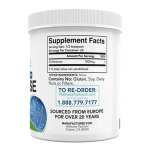 Now New UTI-Slip D Mannose Non GMO Organic Source Powder 65g jar