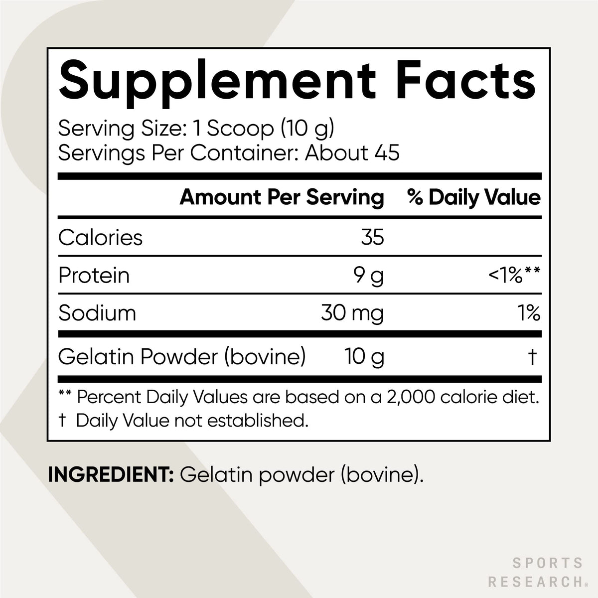 Sports Research Gelatin Collagen Cooking Powder - Sourced from Pasture Raised Cows | Great for Cooking and Baking - Certified Keto Friendly and Non-GMO Sports Research buy supplements Au