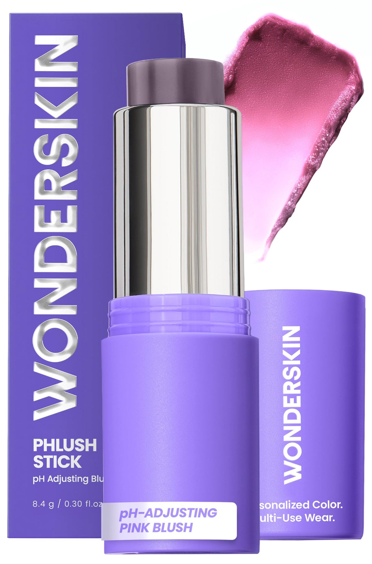Wonderskin Cream Blush Stick pH-Activated - pHlush Stick Multi-Use, Blush for Cheeks and Lips, Cooling Nourishing Color-Adjusting Makeup WonderskinBuy Supplements Australia
