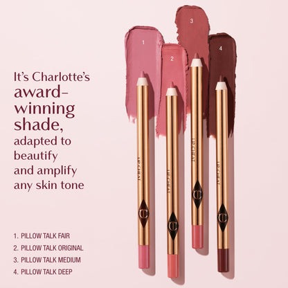 Charlotte Tilbury Lip Cheat Lip Liner Pencil - Gives Lips a Fuller-Looking, Defined Pout - Enriched with Jojoba Oil & Hyaluronic Acid - Waterproof, Smudge-Proof & Transfer-Proof - Pillow Talk Fair Charlotte TilburyBuy Supplements Australia