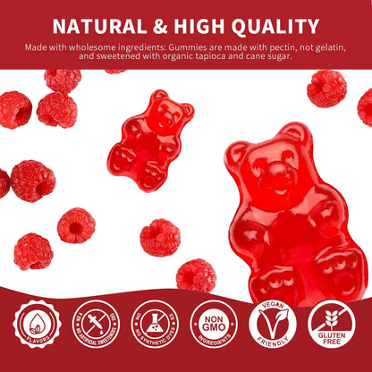 Cofure Triple Magnesium Complex 900 mg, Magnesium Glycinate, Citrate, Malate with Potassium, Calcium, Vitamin B6 for Calm & Sleep - Vegan, Non-GMO, Gluten Free - 120 Raspberry Gummies for Adults Cofure buy supplements Au