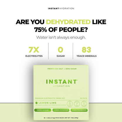 Instant Hydration Electrolytes Powder Packets - Watermelon Electrolyte Drink Mix - Zero Sugar - Keto, Vegan, Gluten-Free, Non-GMO - Boost Recovery, Brain Health, Muscle & Tissue Support- 30 Sticks