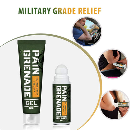 Plant Powered Roll-On Gel by Pain Grenade - Cooling and Warming Gel with Arnica, Menthol, Camphor, Glucosamine, and Other All Natural Botanicals - 3 - Pack M PAIN MANAGEMENT TECHNOLOGIESBuy Supplements Australia