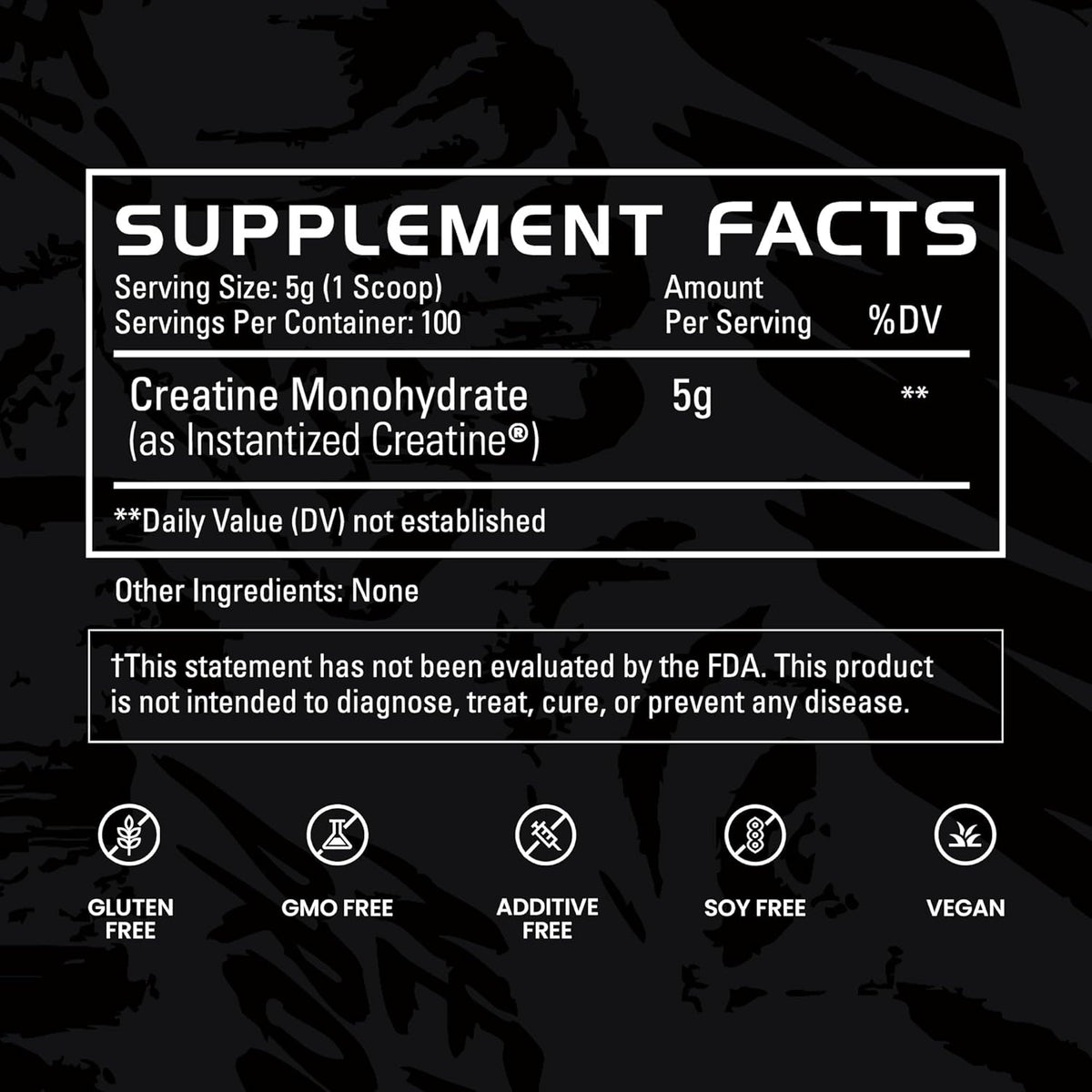 Gains in Bulk Instantized Creatine Monohydrate, Unflavored, 100 Servings